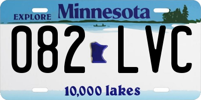 MN license plate 082LVC