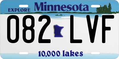 MN license plate 082LVF
