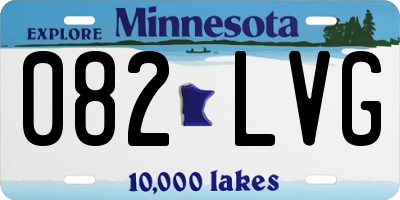 MN license plate 082LVG