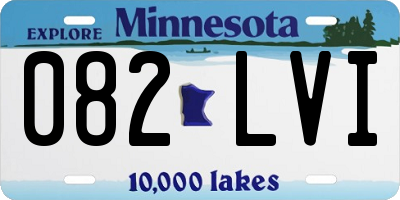 MN license plate 082LVI