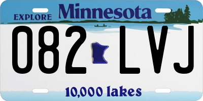 MN license plate 082LVJ