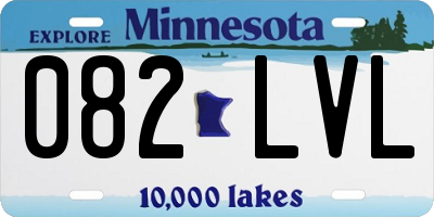 MN license plate 082LVL