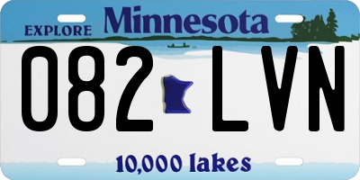 MN license plate 082LVN