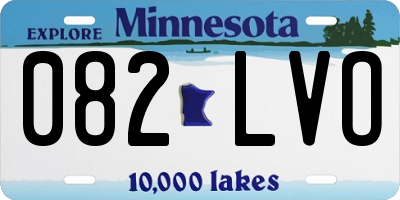 MN license plate 082LVO