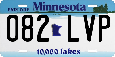 MN license plate 082LVP