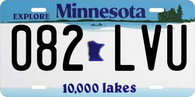 MN license plate 082LVU