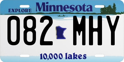 MN license plate 082MHY