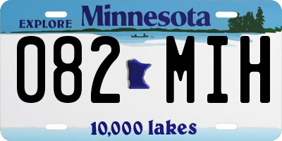MN license plate 082MIH
