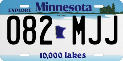 MN license plate 082MJJ
