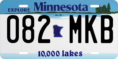 MN license plate 082MKB