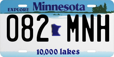 MN license plate 082MNH