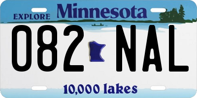 MN license plate 082NAL
