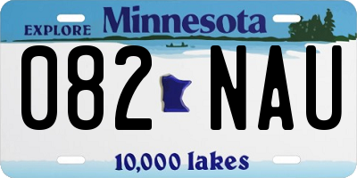 MN license plate 082NAU