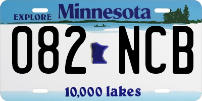 MN license plate 082NCB