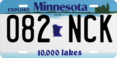 MN license plate 082NCK