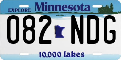 MN license plate 082NDG