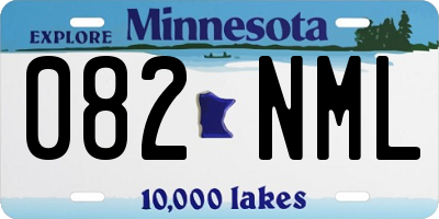 MN license plate 082NML