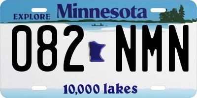MN license plate 082NMN