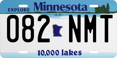 MN license plate 082NMT
