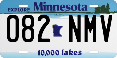 MN license plate 082NMV
