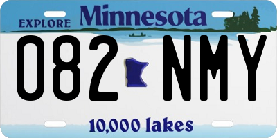 MN license plate 082NMY