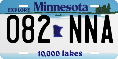 MN license plate 082NNA