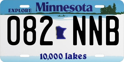MN license plate 082NNB