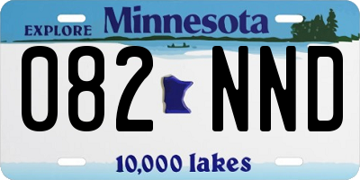 MN license plate 082NND
