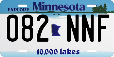 MN license plate 082NNF