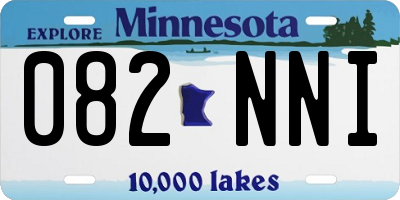 MN license plate 082NNI