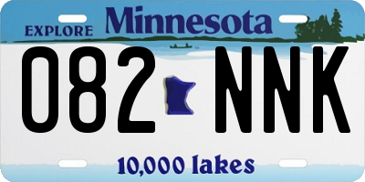 MN license plate 082NNK