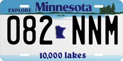 MN license plate 082NNM