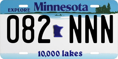 MN license plate 082NNN