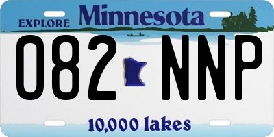 MN license plate 082NNP