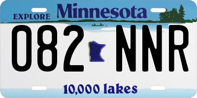 MN license plate 082NNR