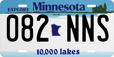 MN license plate 082NNS