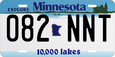 MN license plate 082NNT