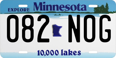 MN license plate 082NOG