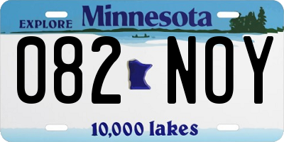 MN license plate 082NOY