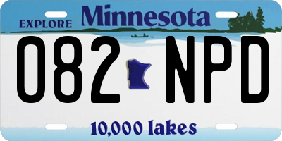 MN license plate 082NPD