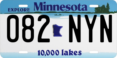MN license plate 082NYN