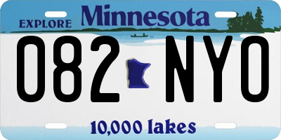MN license plate 082NYO