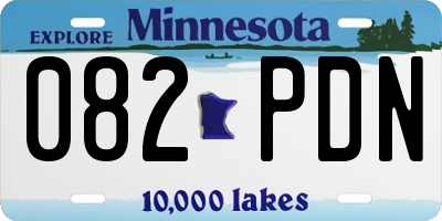 MN license plate 082PDN