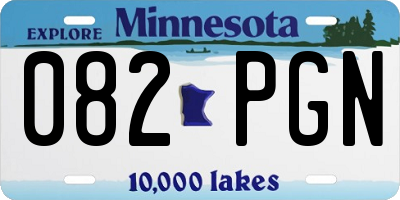 MN license plate 082PGN