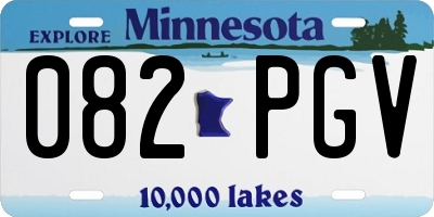 MN license plate 082PGV