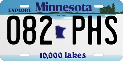 MN license plate 082PHS