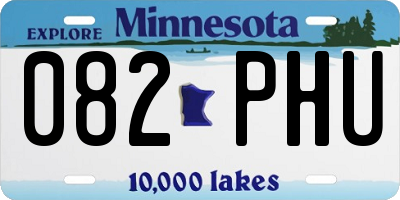 MN license plate 082PHU