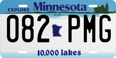 MN license plate 082PMG