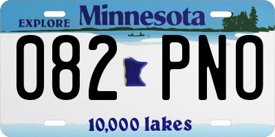 MN license plate 082PNO