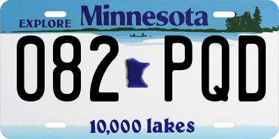 MN license plate 082PQD